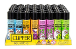 Clipper Feuerzeuge groß 48er Display Sprüche Cats